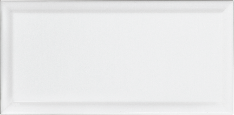 Bevelled Wall Tile M10x20 | White 000 Glossy