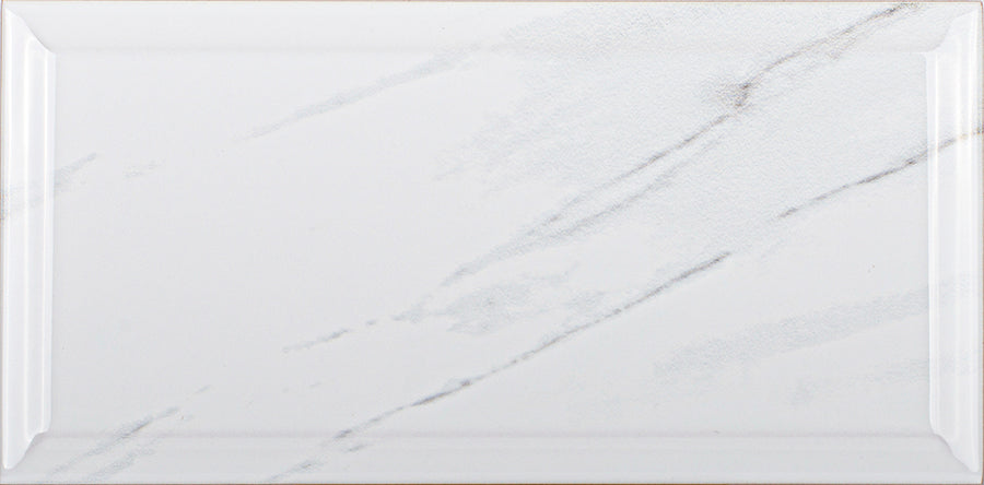 Carrara Bevelled Wall Tile M10x20 | Design MIX