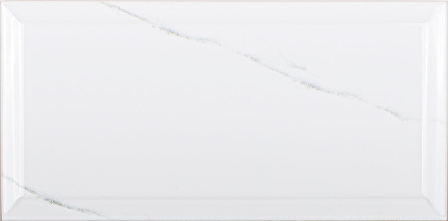 Carrara Bevelled Wall Tile M10x20 | Design MIX