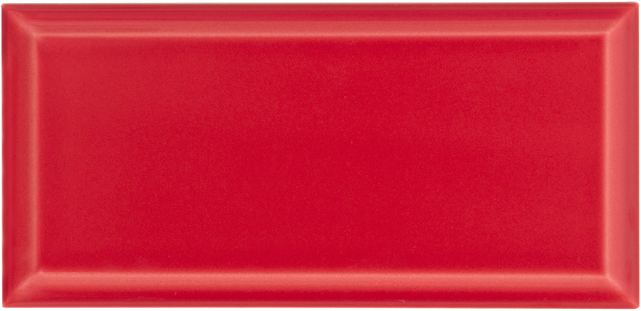 Azulejo Biselado M10x20 | Vermelho 180 Brilhante