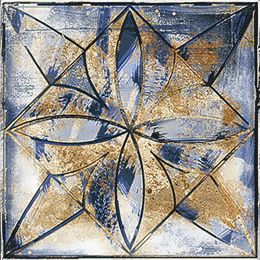 Celta Wall Tile 15x15 | Blue Design MIX Matt