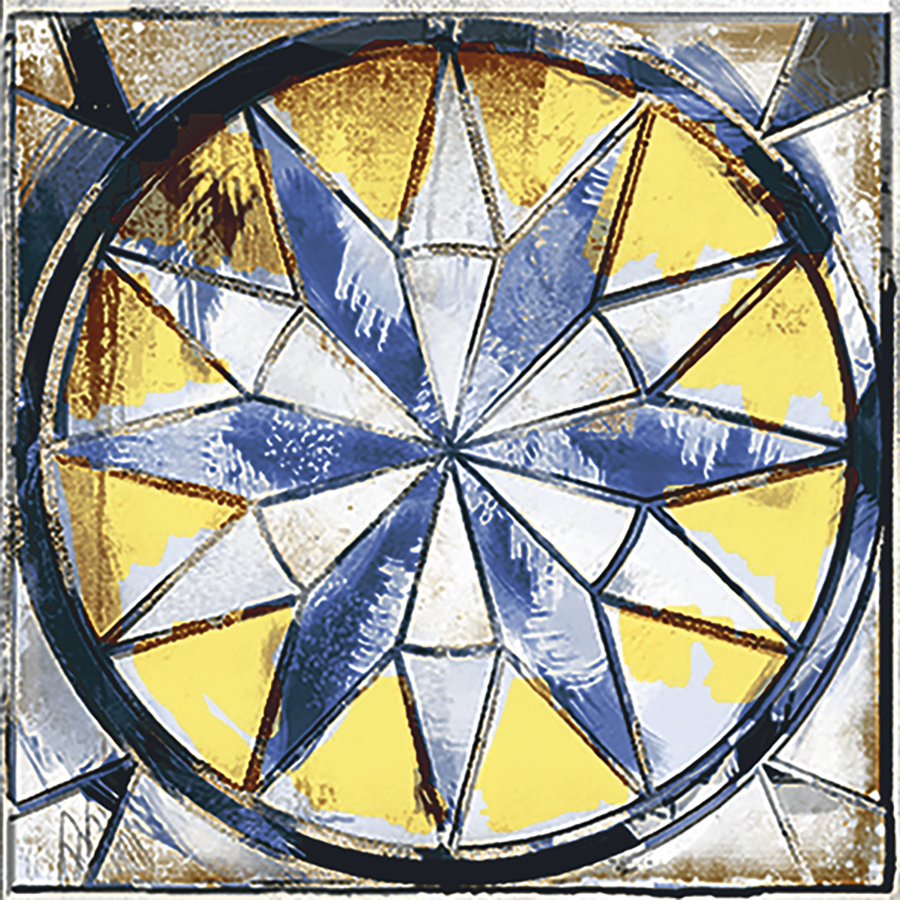 Celta Wall Tile 15x15 | Blue Design 02 Matt