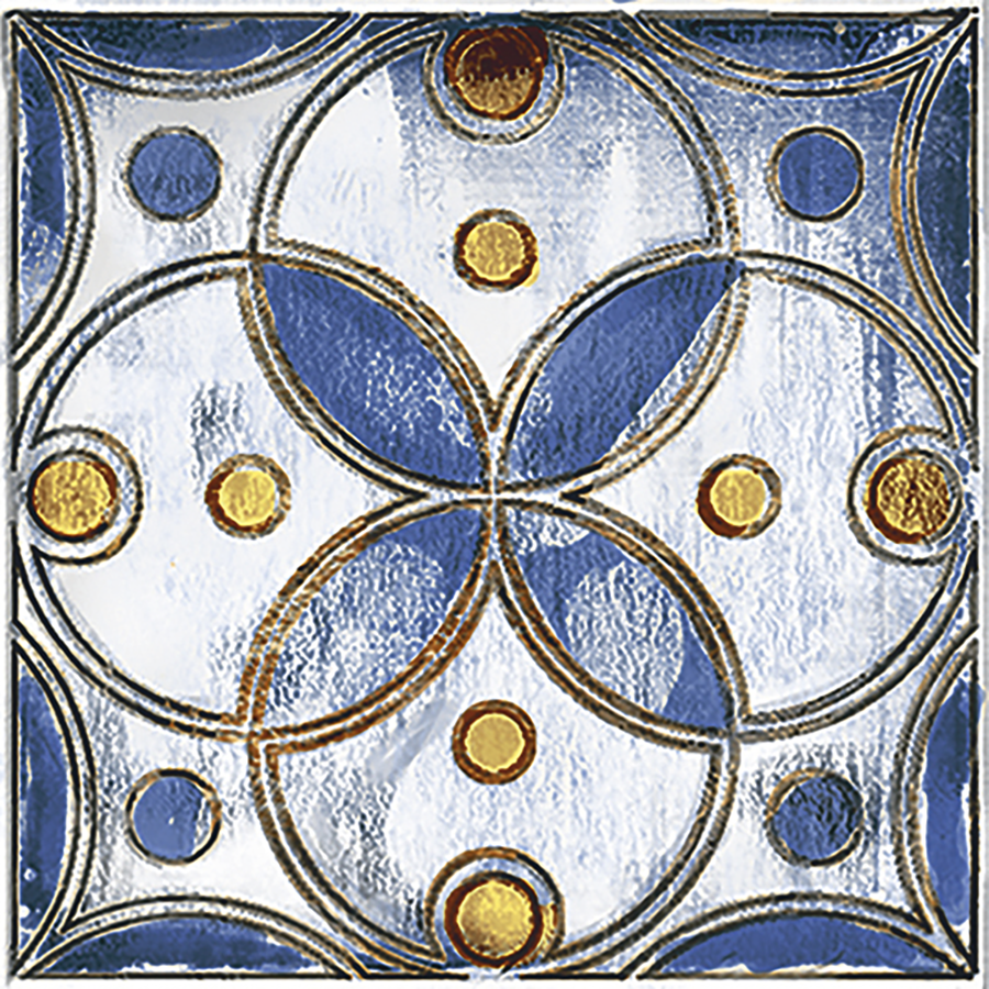 Celta Wall Tile 15x15 | Blue Design 17 Matt