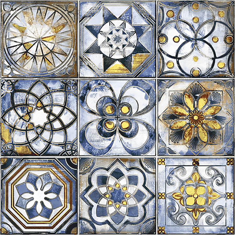 Celta Wall Tile 15x15 | Blue Design MIX Matt