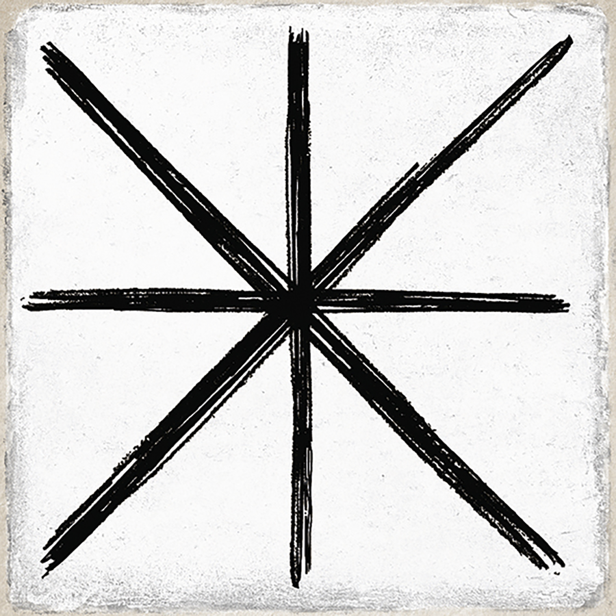 Inca Wall Tile 15x15 | White Design 16 Matt
