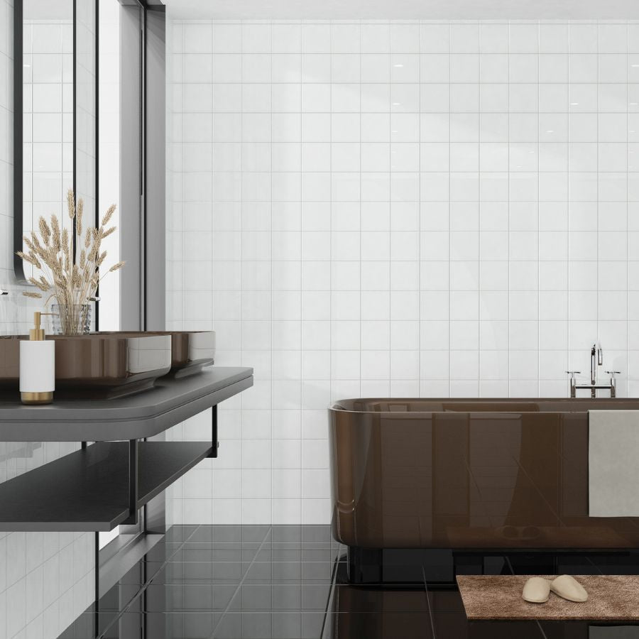Azulejo Liso 15x15 | Branco 000 Brilhante