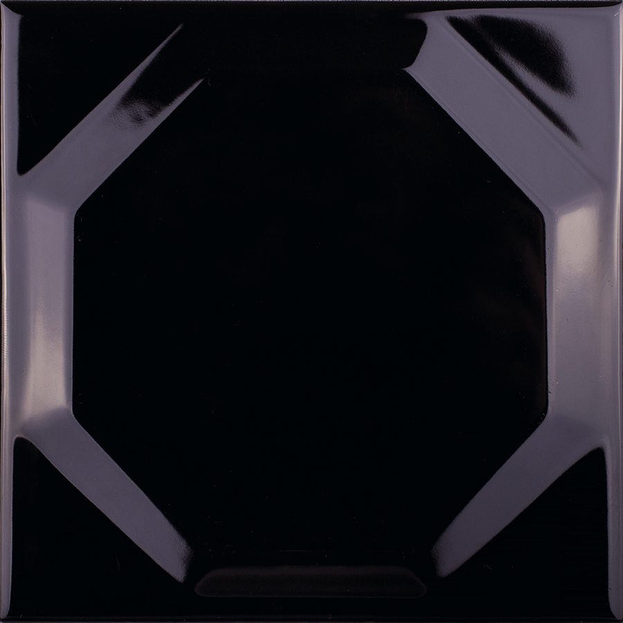 Carrelage Mural Octagon 15x15 | Noir 150 Brillant