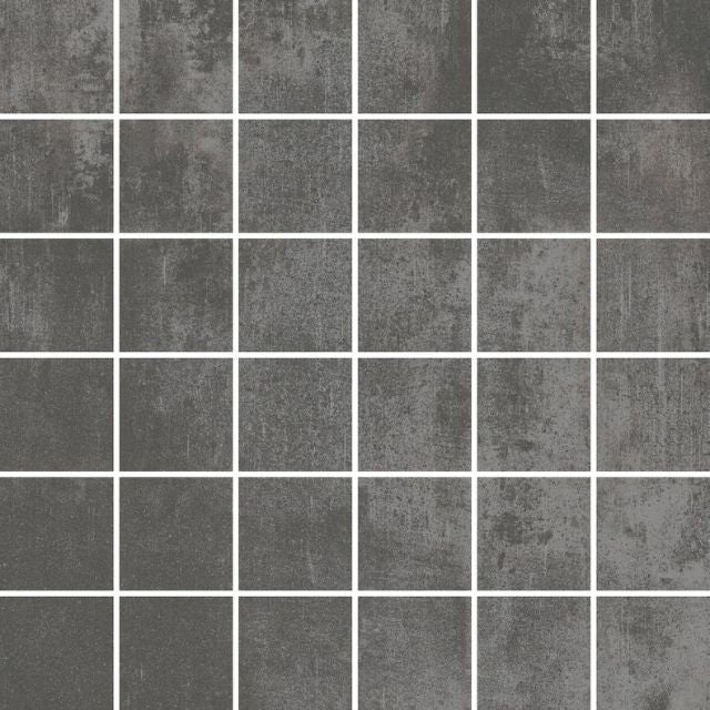 Pavimento em cerâmica da Certeca - Coleção Easy Mosaico 30x30 em cor Antracite