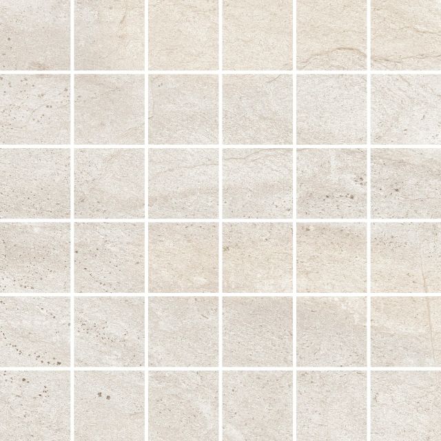 Pavimento em cerâmica da Certeca - Coleção Stone Mosaico 30x30 em cor Areia