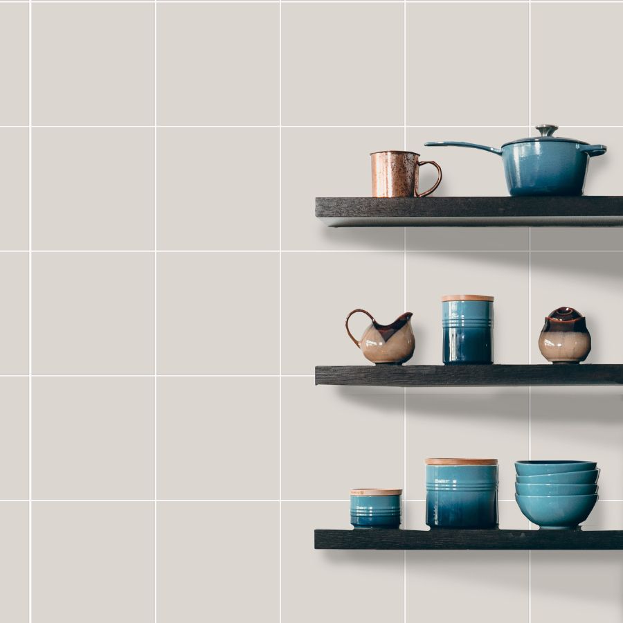 Plain Wall Tile 20x20 | Grey 101 Matt