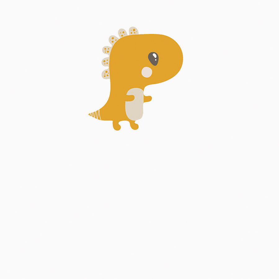 Dino Wall Tile 20x20 | Yellow Design 02 Matt
