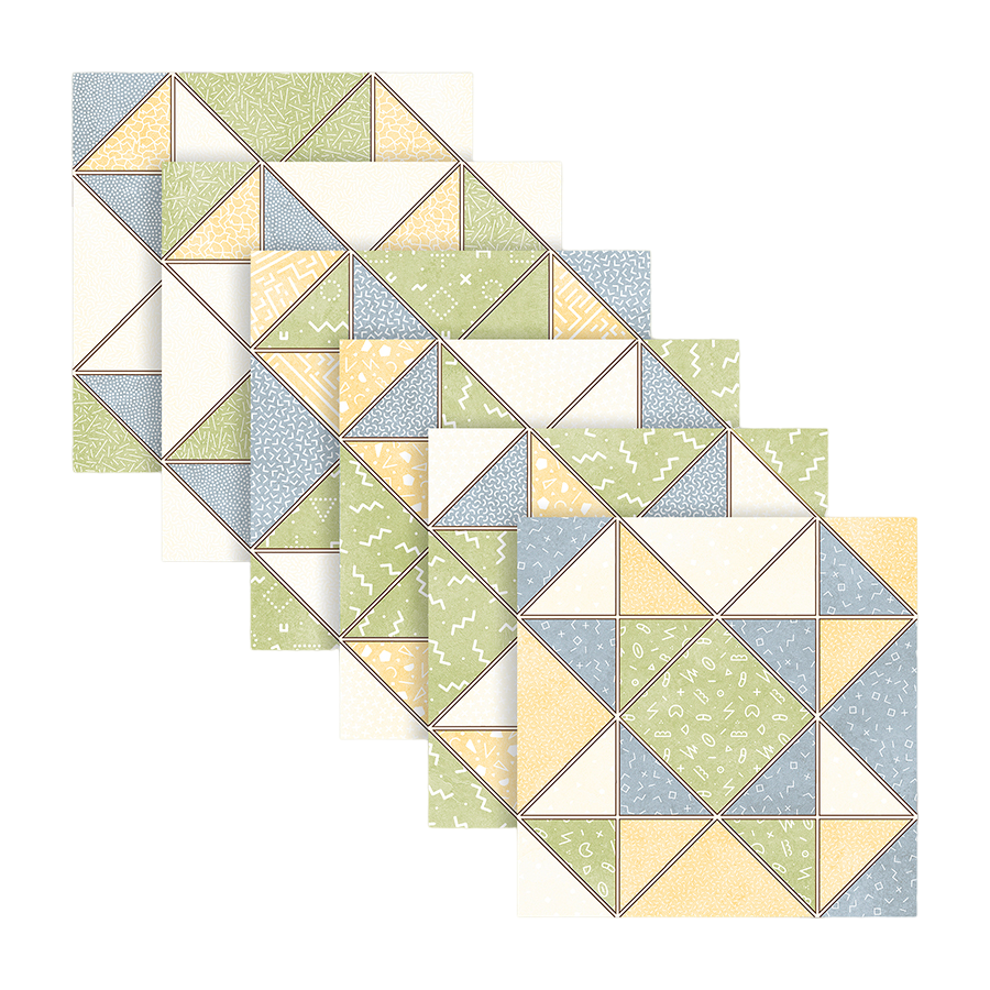 Grazia Wall Tile 20x20 | Blue Design MIX Matt
