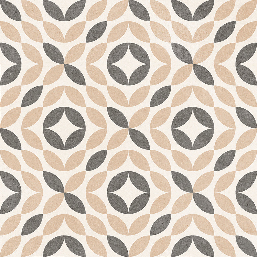 Carrelage Mural Love 20x20 | Dessin Beige 12 Mat