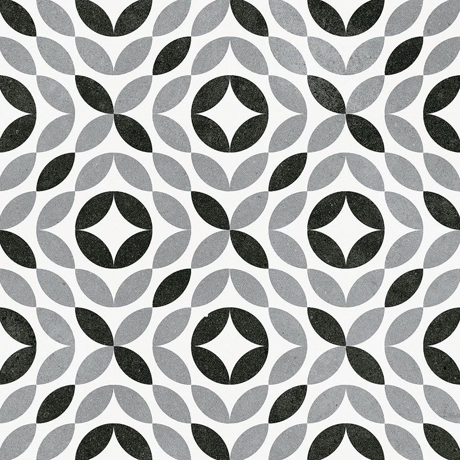 Love Wall Tile 20x20 | Black Design 12 Matt