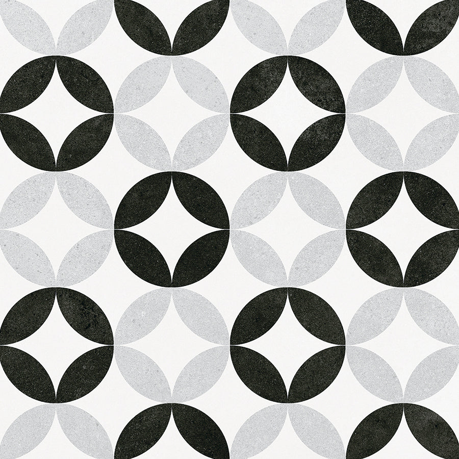 Love Wall Tile 20x20 | Black Design 13 Matt