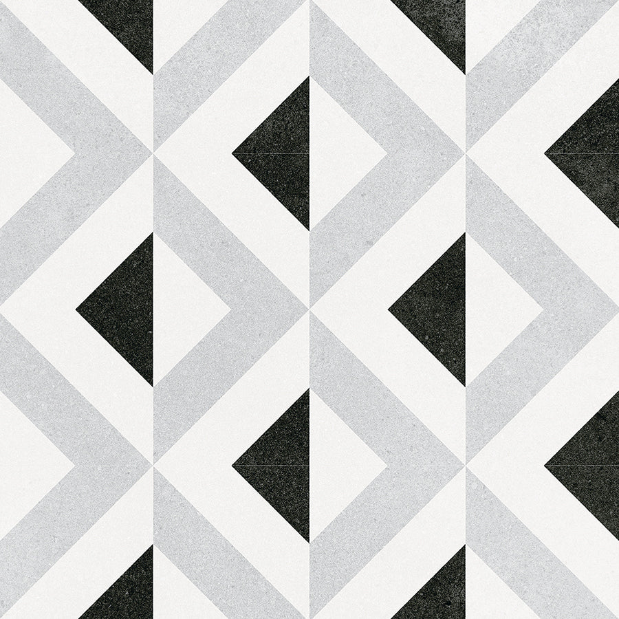 Love Wall Tile 20x20 | Black Design MIX Matt