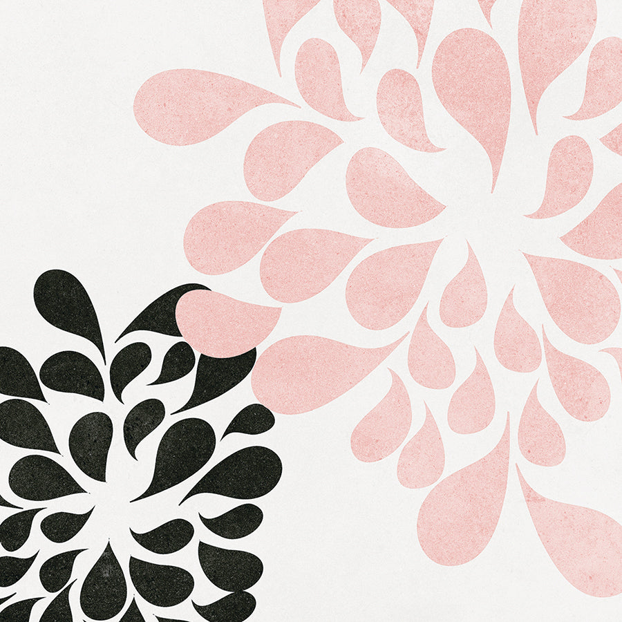 Love Wall Tile 20x20 | Black Design MIX Matt