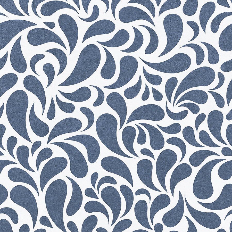 Carrelage Mural Love 20x20 | Dessin Bleu 07 Mat