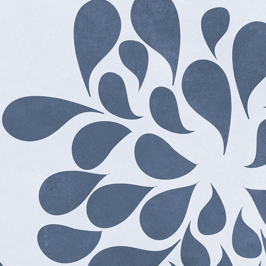 Carrelage Mural Love 20x20 | Dessin Bleu 09 Mat