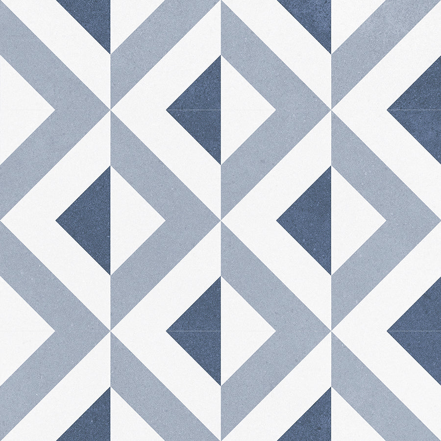 Carrelage Mural Love 20x20 | Dessin Bleu 15 Mat