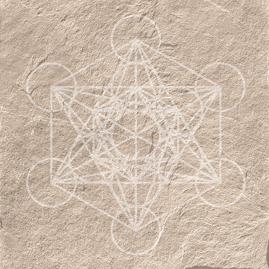 Mandala Tile 20x20 | Beige Matte MIX Design