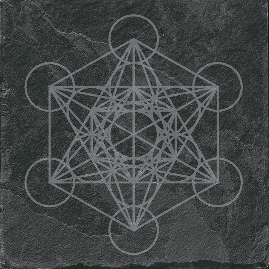 Mandala Tile 20x20 | Anthracite Matte MIX Design