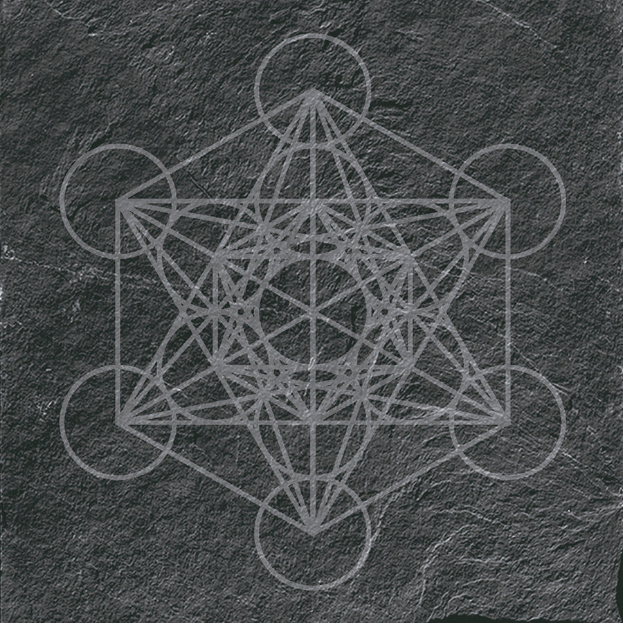 Mandala Tile 20x20 | Anthracite Matte MIX Design