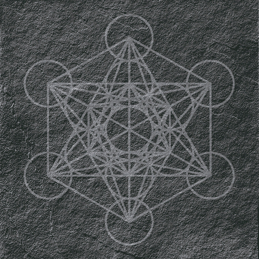 Mandala Tile 20x20 | Anthracite Matte MIX Design