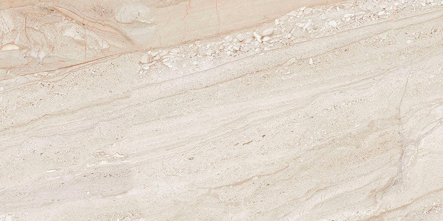 Travertino Wall Tile 20x40 | Cream MIX Glossy