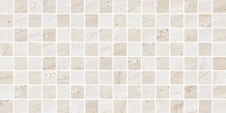 Travertino Wall Tile 20x40 | Sand Decor 2 MIX Glossy