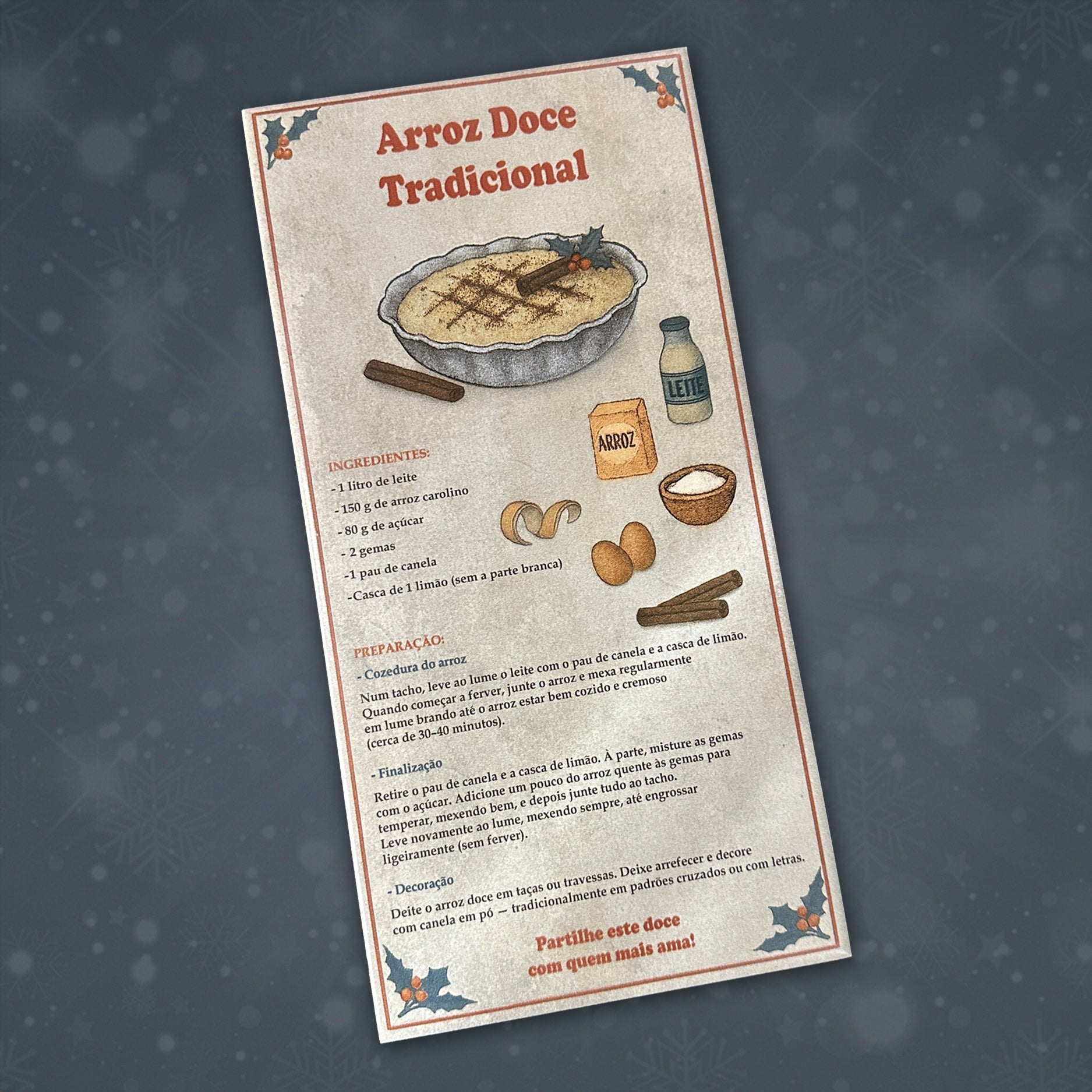 Conjunto de Bases de Degustação | Receitas Natalícias (PT)