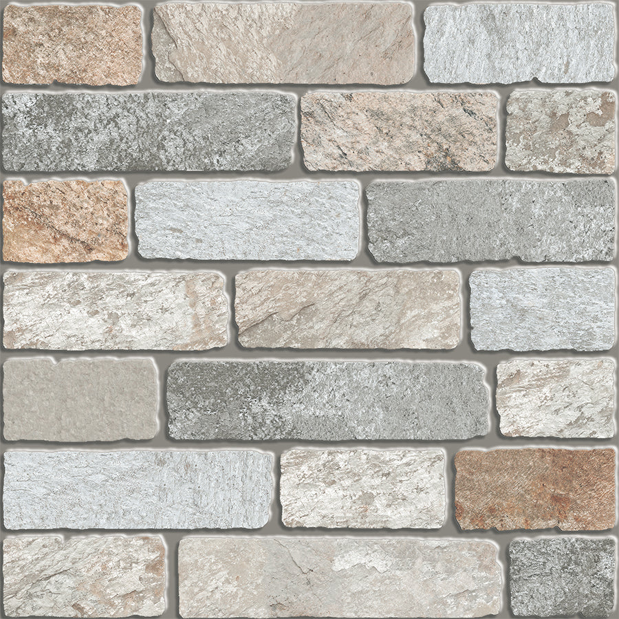 Bussaco Floor Tile 33,5x33,5 | Grey MIX Matt