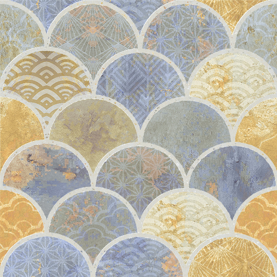 Azulejo Escamas 15x15 | Desenho MIX Mate