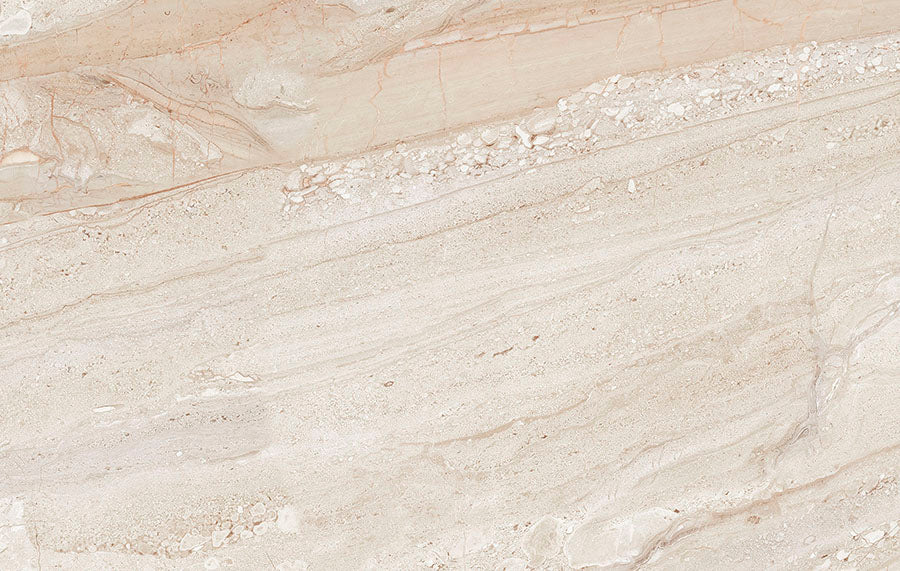 Travertino Wall Tile 25x40 | Cream MIX Glossy