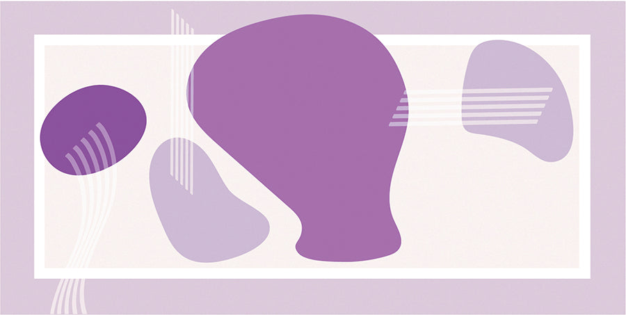 Boho Wall Tile M15x30 | Violet Design 13 Matt