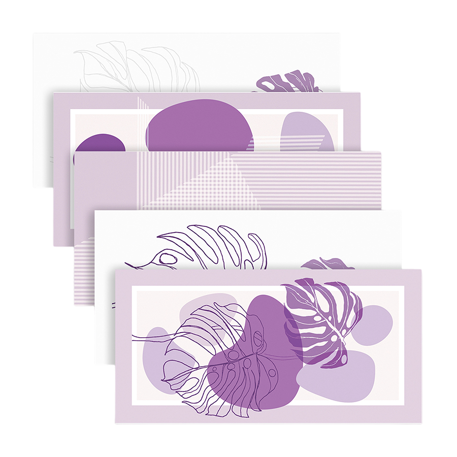 Boho Wall Tile M15x30 | Violet Design MIX Matt