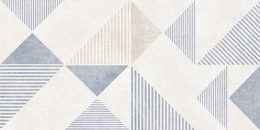 Riley Wall Tile M15x30 | Blue Design MIX Matt
