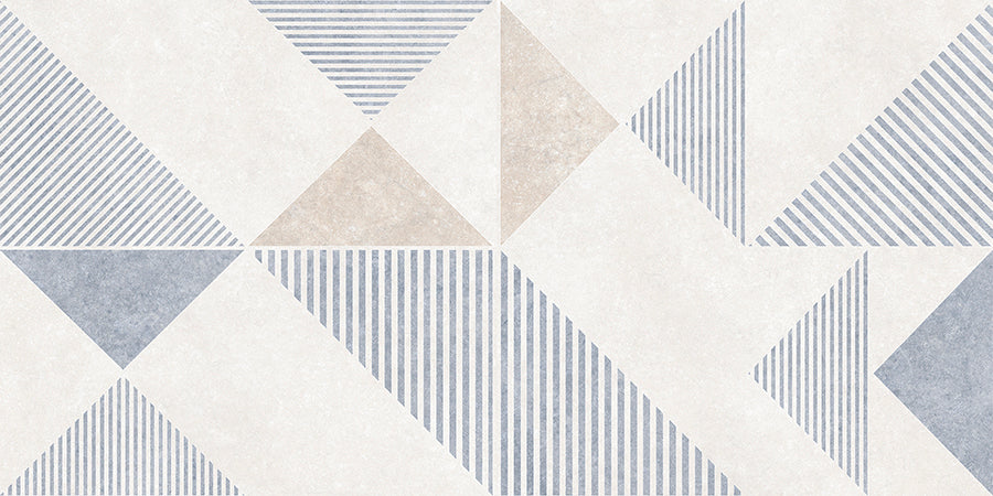 Riley Wall Tile M15x30 | Blue Design MIX Matt