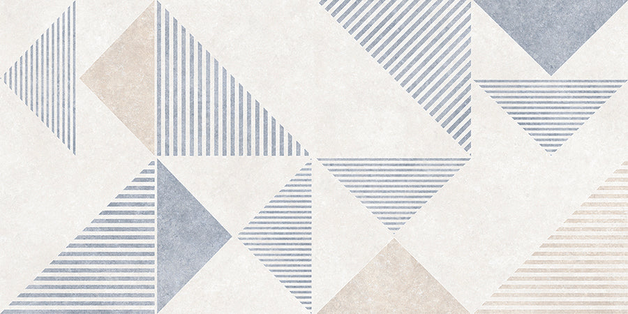 Riley Wall Tile M15x30 | Blue Design MIX Matt