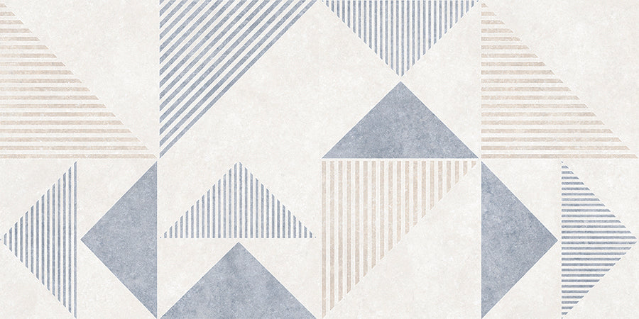 Riley Wall Tile M15x30 | Blue Design MIX Matt