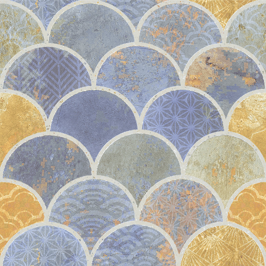 Azulejo Escamas 15x15 | Desenho MIX Mate