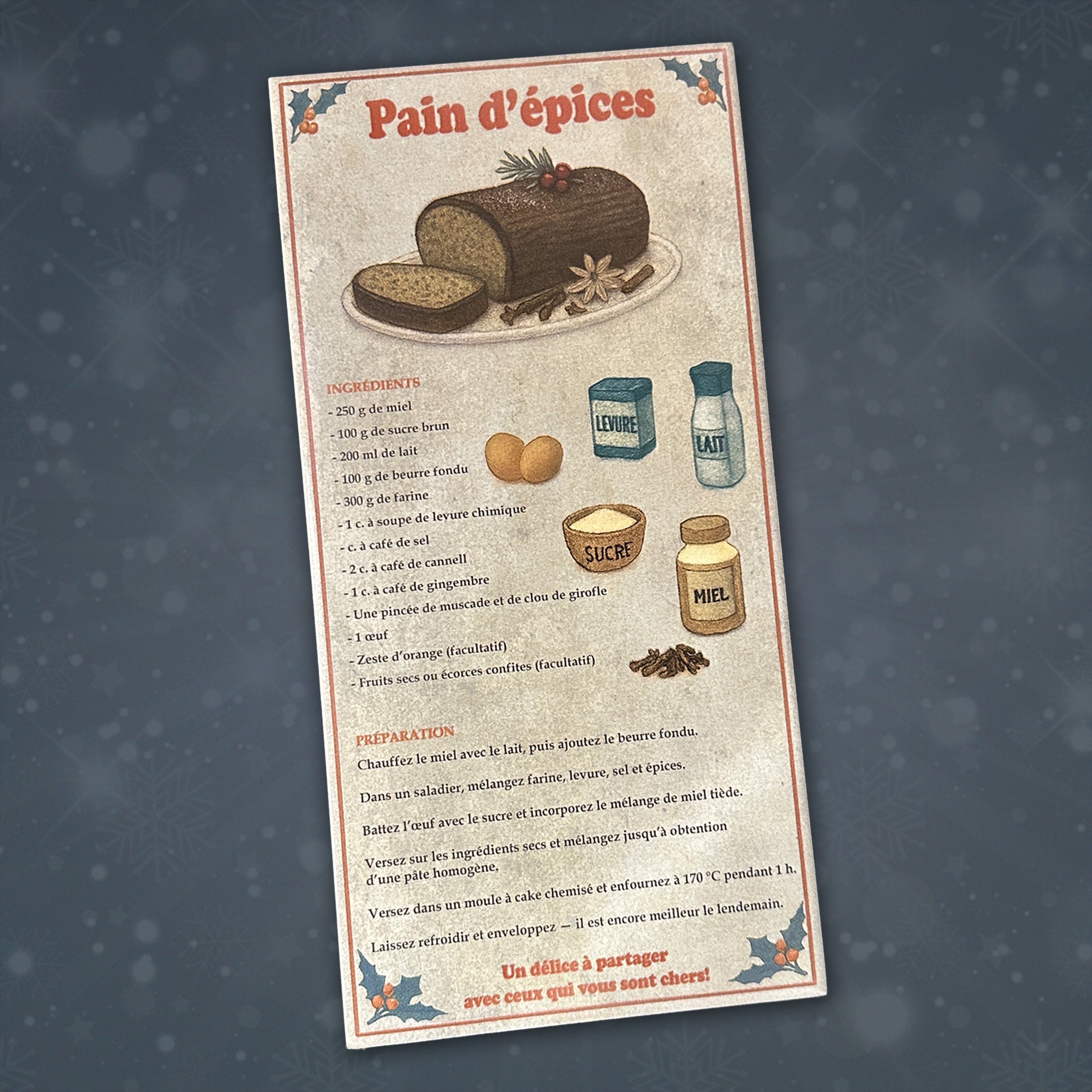 Conjunto de Bases de Degustação | Receitas Natalícias (FR)