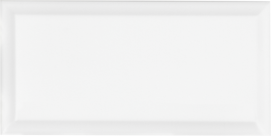 Carrelage Mural Biseauté 7,5x15 | Blanc 001 Mat