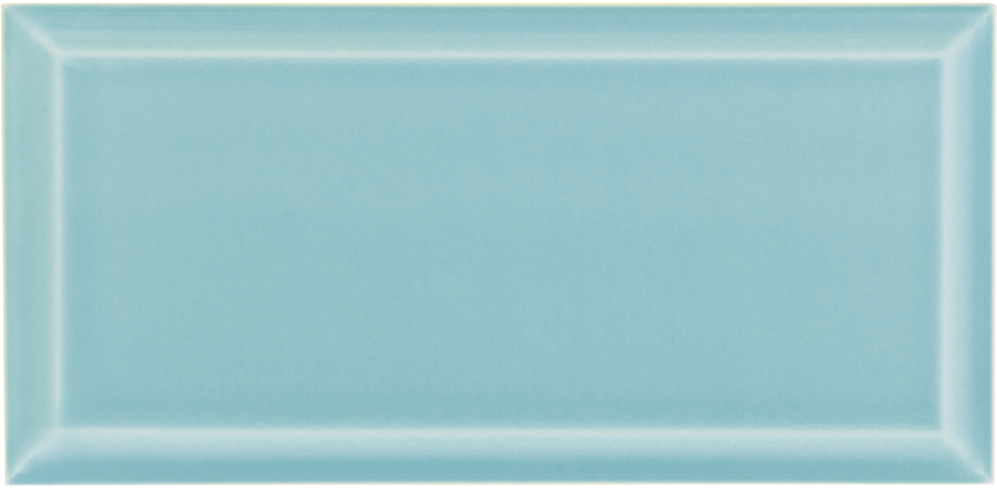 Azulejo Biselado 7,5x15 | Azul Tiffany 1740 Brilhante
