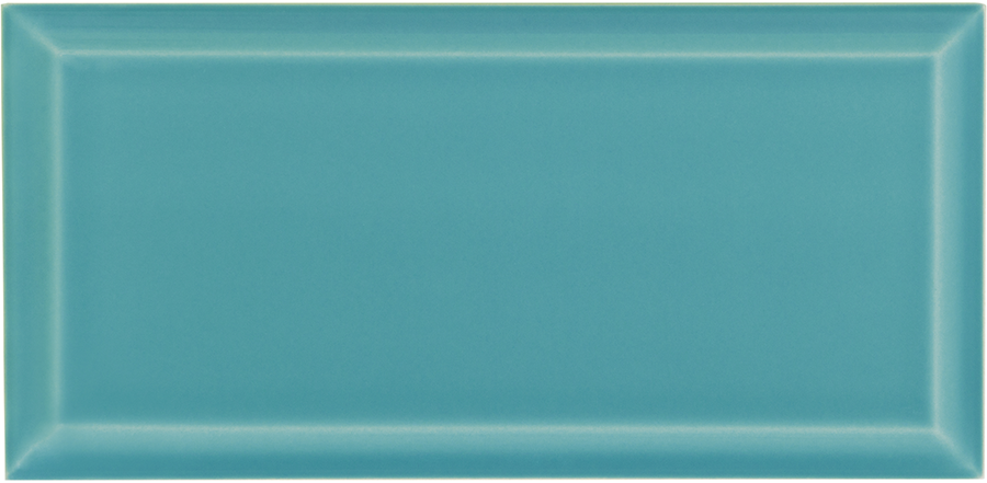 Carrelage Mural Biseauté 7,5x15 | Bleu Verdâtre 1750 Brillant