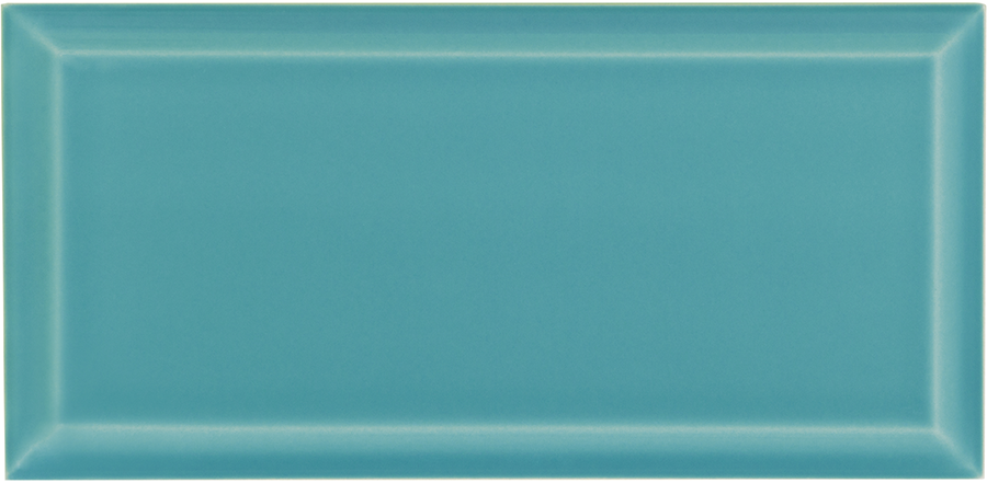 Azulejo Biselado 7,5x15 | Azul Esverdeado 1750 Brilhante