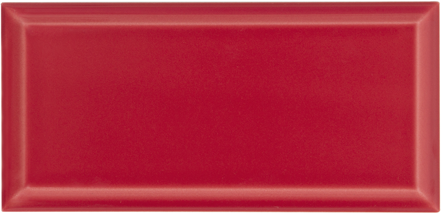 Bevelled Wall Tile 7,5x15 | Red 180 Glossy