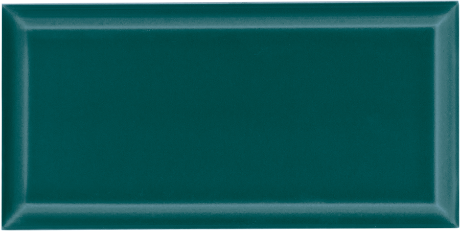 Azulejo Biselado 7,5x15 | Verde Azulado 1800 Brilhante