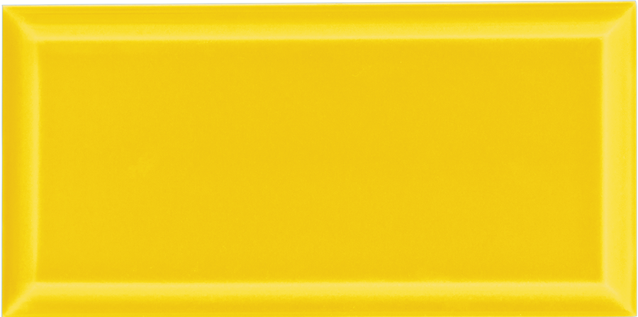 Bevelled Wall Tile 7,5x15 | Yellow 3600 Glossy