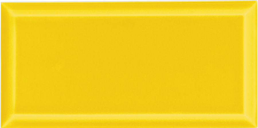 Azulejo Biselado 7,5x15 | Amarelo 3600 Brilhante
